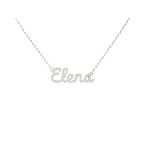 Collar con nombre Elena en acero 316