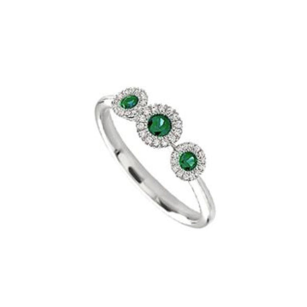 Anillo TrilogY de Giorgio Visconti en oro blanco de 18 quilates y diamantes