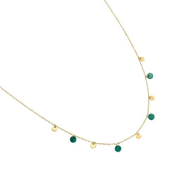 Collana Stroili Beverly Oro Giallo9 KT Malachite Verde 1432975
