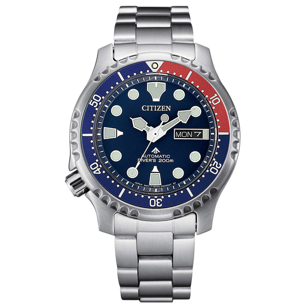 Orologio Citizen Promaster Diver's 200 mt con Ghiera Rossa e Blu NY0086-83L