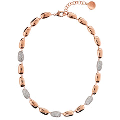 Collana Bronzallure Con Sassolini E Pavè Di Cubic Zirconia WSBZ02515.WR