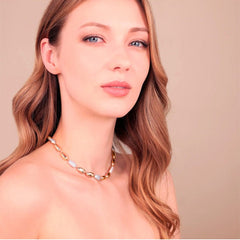 Collana Bronzallure Con Sassolini E Pavè Di Cubic Zirconia WSBZ02515.WR