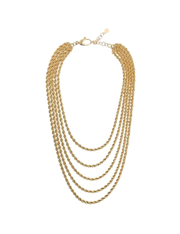 Collana Etrusca Mirage Multifilo Intrecciata WSET00939.YG