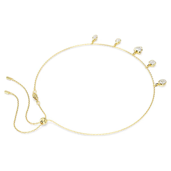 Collar Swarovski Imber bañado en oro con cristales de diferentes formas