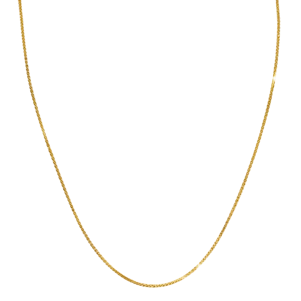 Collana oro ritagliata