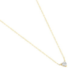 Collana Stroili Punto Luce Cuore Claire Oro Giallo 9 KT Cubic Zirconia 1426776