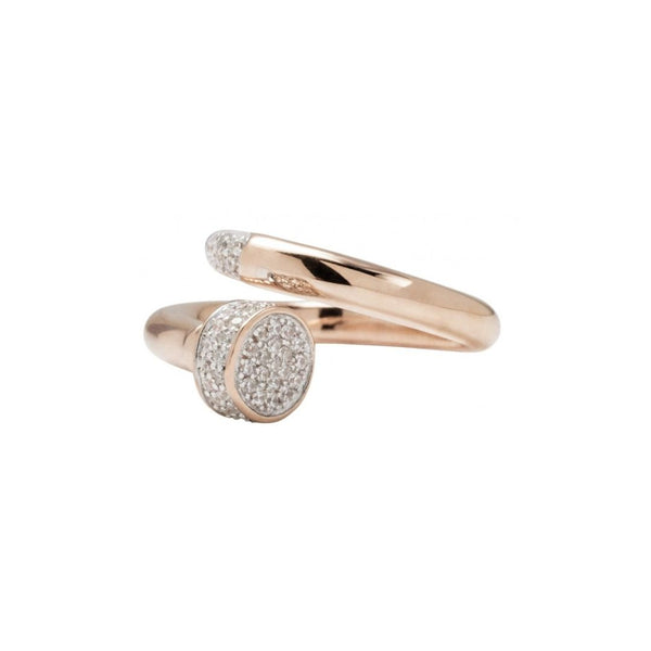 Anello Bronzallure Contrarié Con Zirconi Bianchi WSBZ00603.WR-54