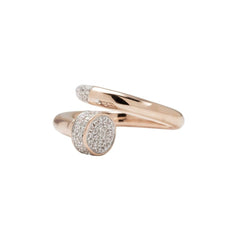 Bronzallure Contrarié Ring with White Zircons