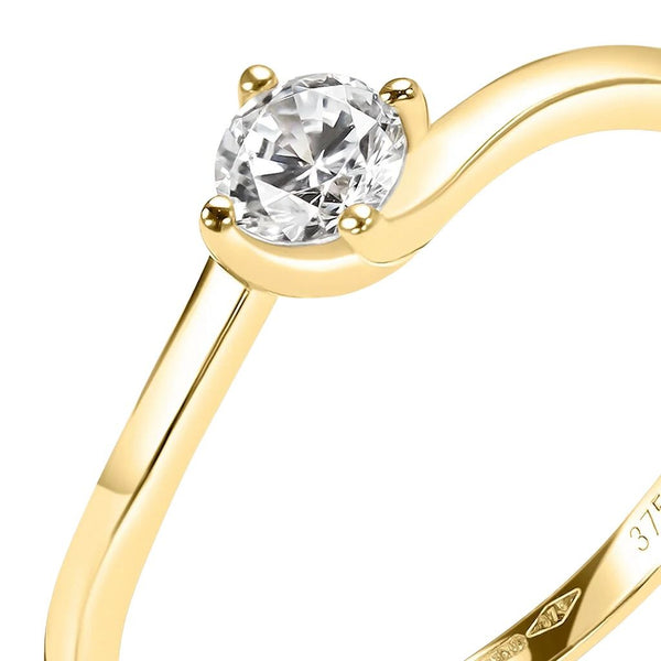 Anello Stroili Solitario Claire Oro Giallo Cubic Zirconia 1412100