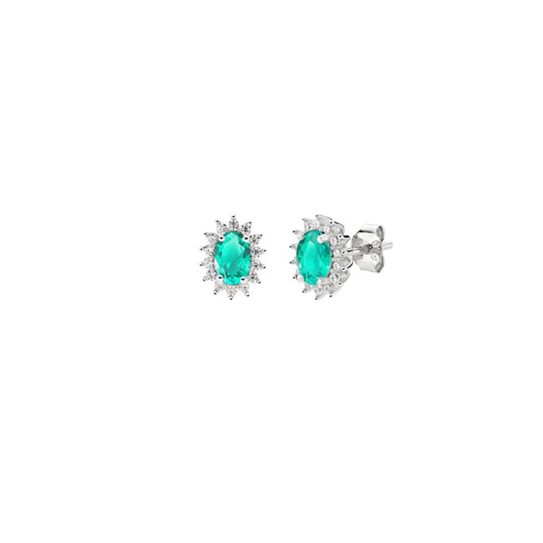 Orecchini Amen Mini Royal Lady Con Zircone Colorato -