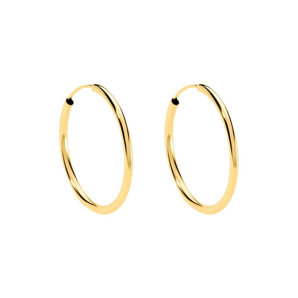Orecchini A Cerchio Toujours Oro Giallo 9 KT 22 mm 1401734