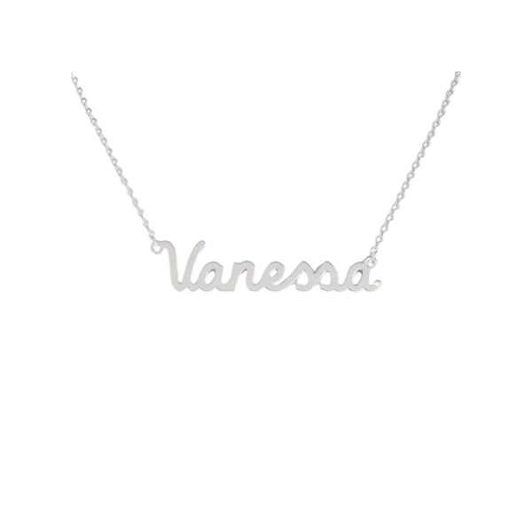Collana Nome Vanessa In Acciaio 316 -