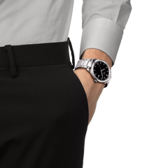 Orologio Tissot Da Uomo PR 100 Con Quadrante Nero E Indici Full Lumè T1504101105100