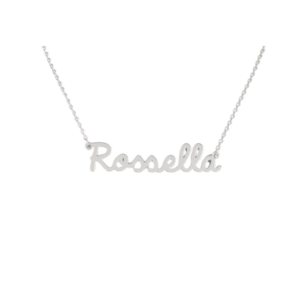 Collana Nome Rossella In Acciaio 316 -