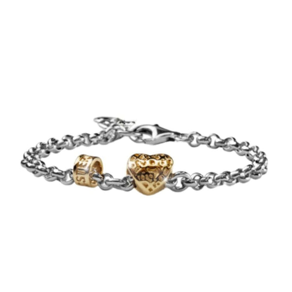 Maria Cristina Sterling Bracelet with Heart