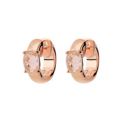 Orecchini Bronzallure a Cerchio con Prisma Gem Taglio Mosaico -