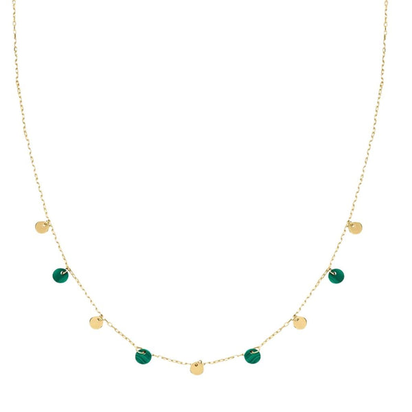 Collana Stroili Beverly Oro Giallo9 KT Malachite Verde 1432975