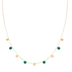 Collana Stroili Beverly Oro Giallo9 KT Malachite Verde 1432975