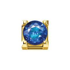 Charm Elements Griffe 0,05 ct in oro giallo e zaffiro ECZ10344
