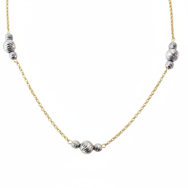 Collana Marcello Pane con Microsfere Sfaccettate CLMG 009