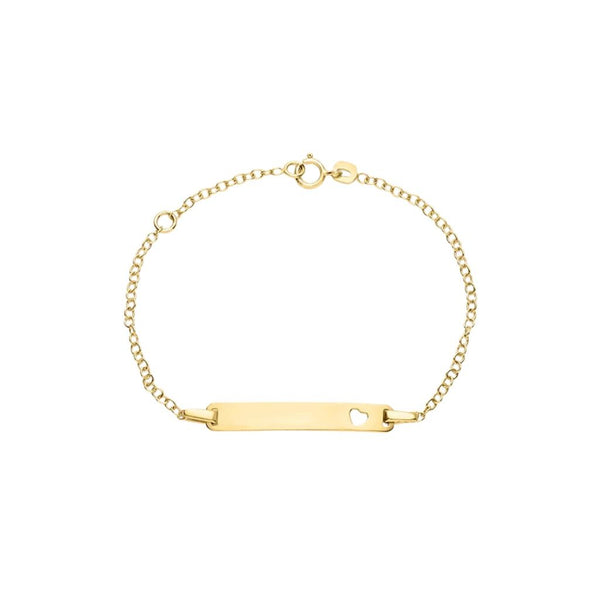 Bracciale Stroili Con Targhetta Cuore Holy Oro Giallo 9 KT 1415824