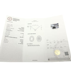 Anello Iannelli in Oro Bianco 18 KT con Diamante Naturale Taglio Ovale ct. 1,01 IGI ANX0V1