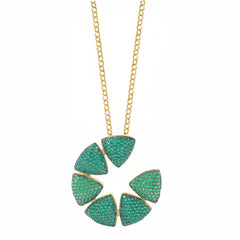 Collana Sogni con Pavè Verde CL100GV