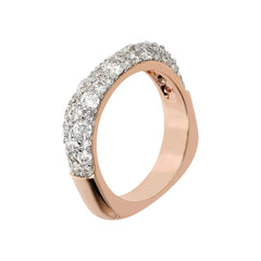 Anello Bronzallure Riviera Pavé In Pietre Naturali E Cubic Zirconia Bianca WSBZ02104.W