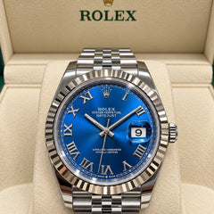 Orologio Rolex Datejust 126334 Blu Romani 2021 Like New 126334