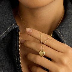 Stroili Heart Poème Yellow Gold 9 CT Pendant 1433527
