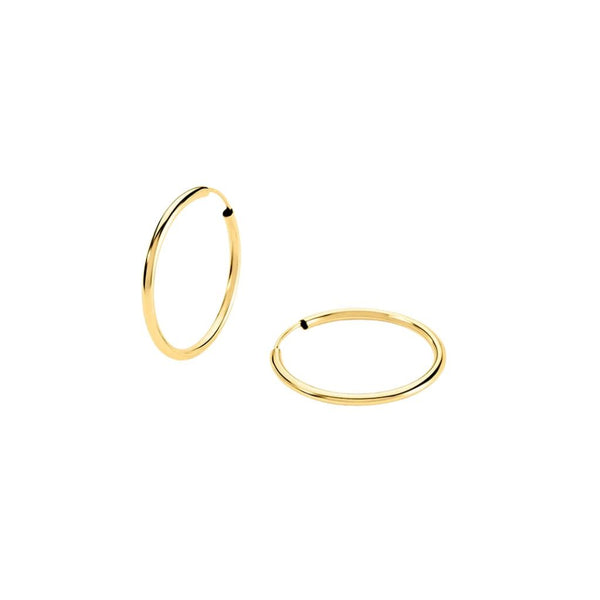Orecchini A Cerchio Toujours Oro Giallo 9 KT 22 mm 1401734