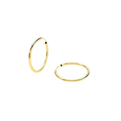 Toujours 9 KT Yellow Gold Hoop Earrings 22 mm 1401734