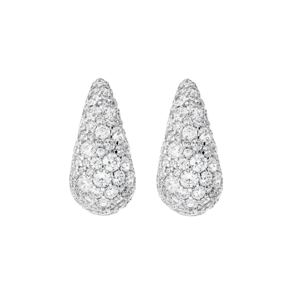 Orecchini Bronzallure a Goccia con Pavé di Cubic Zirconia -