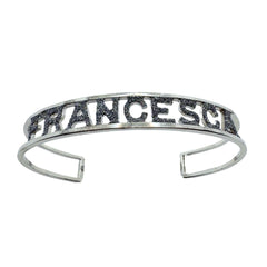 Bracciale Rebecca Jolie Nome Francesca in Argento e Polvere di Diamanti SJOBAA99