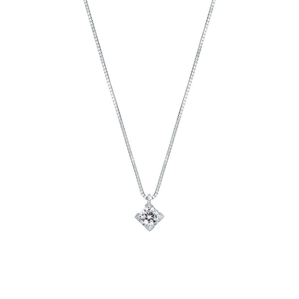 Collana Mirco Visconti Punto Luce in Oro Bianco 18 KT e Diamante ct. 0,20 BN1/60