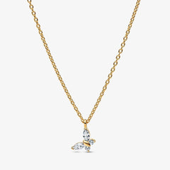Collana Pandora con Pendente Farfalla Placcata Oro 14 KT 364267C01-45