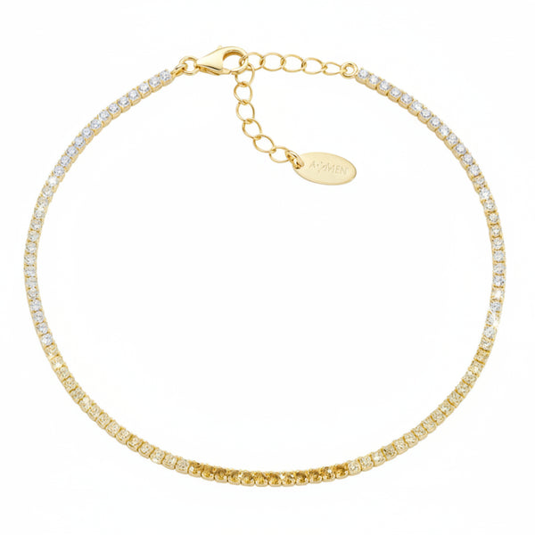 Bracciale Amen Tennis Mania Dorato Con Zirconi Degradè Gialli BT1DEGGI17
