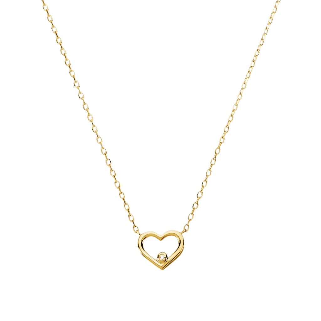 Collana Stroili Cuore Mon Petit Oro Giallo 9 KT Diamante 0,004 ct 1432783