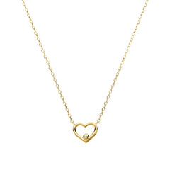 Collana Stroili Cuore Mon Petit Oro Giallo 9 KT Diamante 0,004 ct 1432783