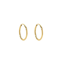 Orecchini Stroili A Cerchio Toujours Oro Giallo 9 KT 12 mm 1418333