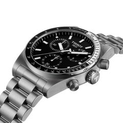 Tissot Men's Chronograph Watch PR516 with Black Dial