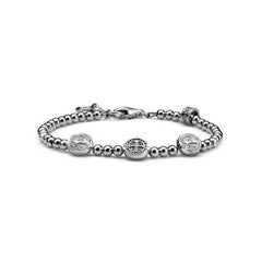 Maria Cristina Sterling Buttons Saint Bracelet
