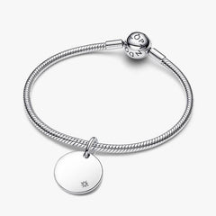 Medalla colgante Pandora con diamante creado en laboratorio