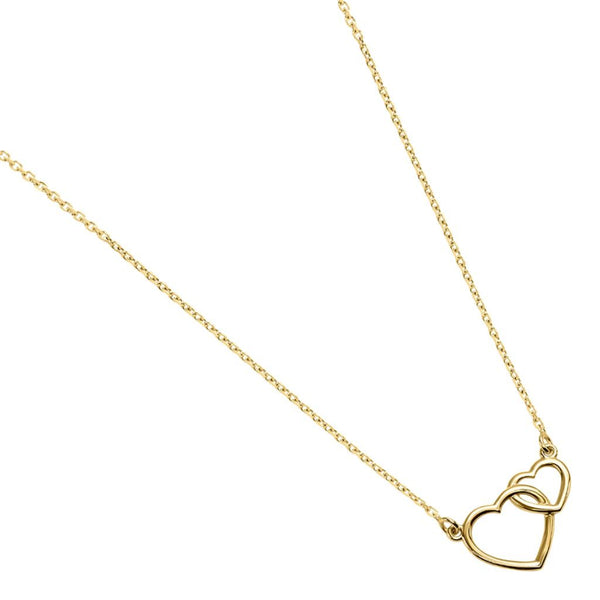 Collana Stroili Doppio Cuore Beverly Oro Giallo 9 KT 1428568