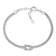Bracciale Amen Nodo D'Amore Argentato BRNOAMBB