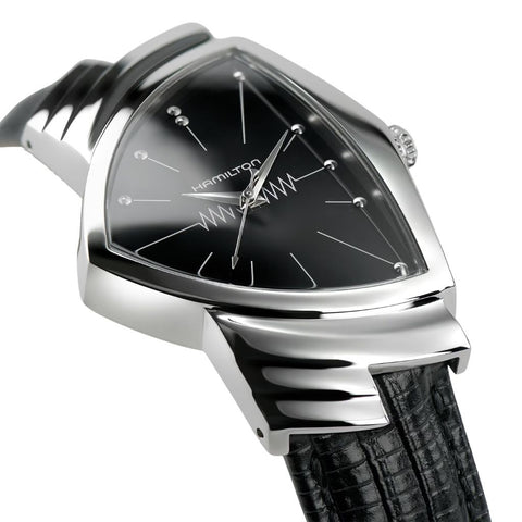 Orologio Hamilton Uomo Ventura Quarz Nero Pelle