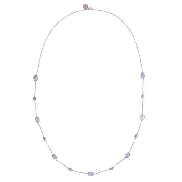 Bronzallure Necklace With Amethyst Stone