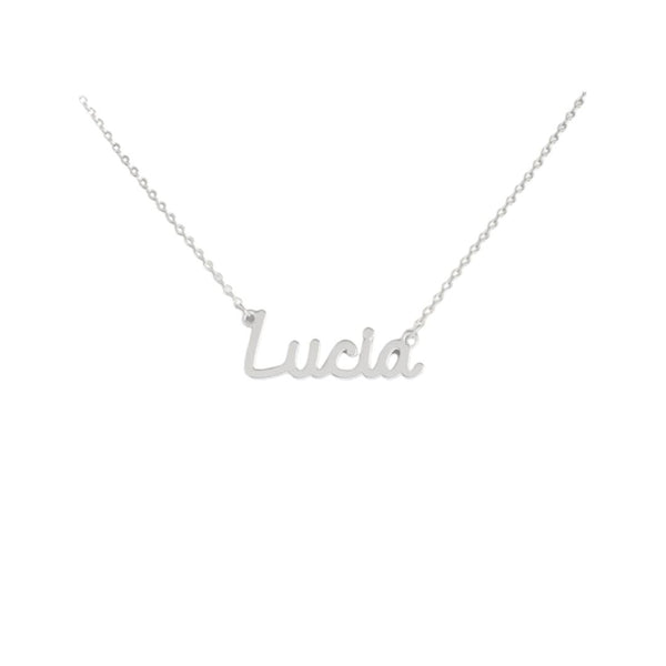 Collana Nome Lucia In Acciaio 316 -