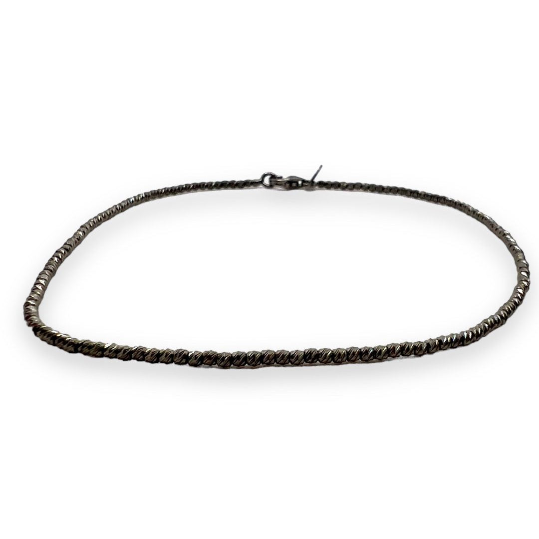 Bracciale in Oro Brunito 18 kt con Sfere Diamantate BR088