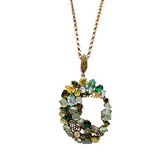 Fiorini Necklace in Silver with Crystals and Zircons